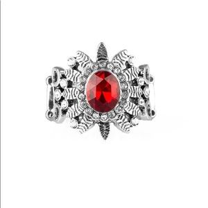 ✨3 for $10✨ Silver and red ring